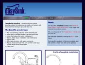 EasySink, LLC: Graphic design, logo design, patent drawings, illustration and site programming by Averra Media. Site maintained by client.