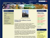 Jefferson County Tennessee Municipal Website: Graphic design by Media South, programming by Averra Media. Site maintained by client using Averra's Web Content Management Tool.